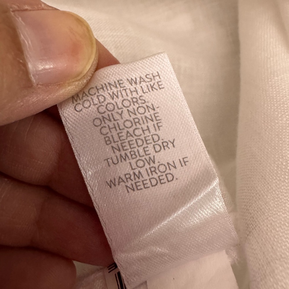 J Jill Sleeveless Button-Front White Linen Top- Size S - Picture 12 of 12
